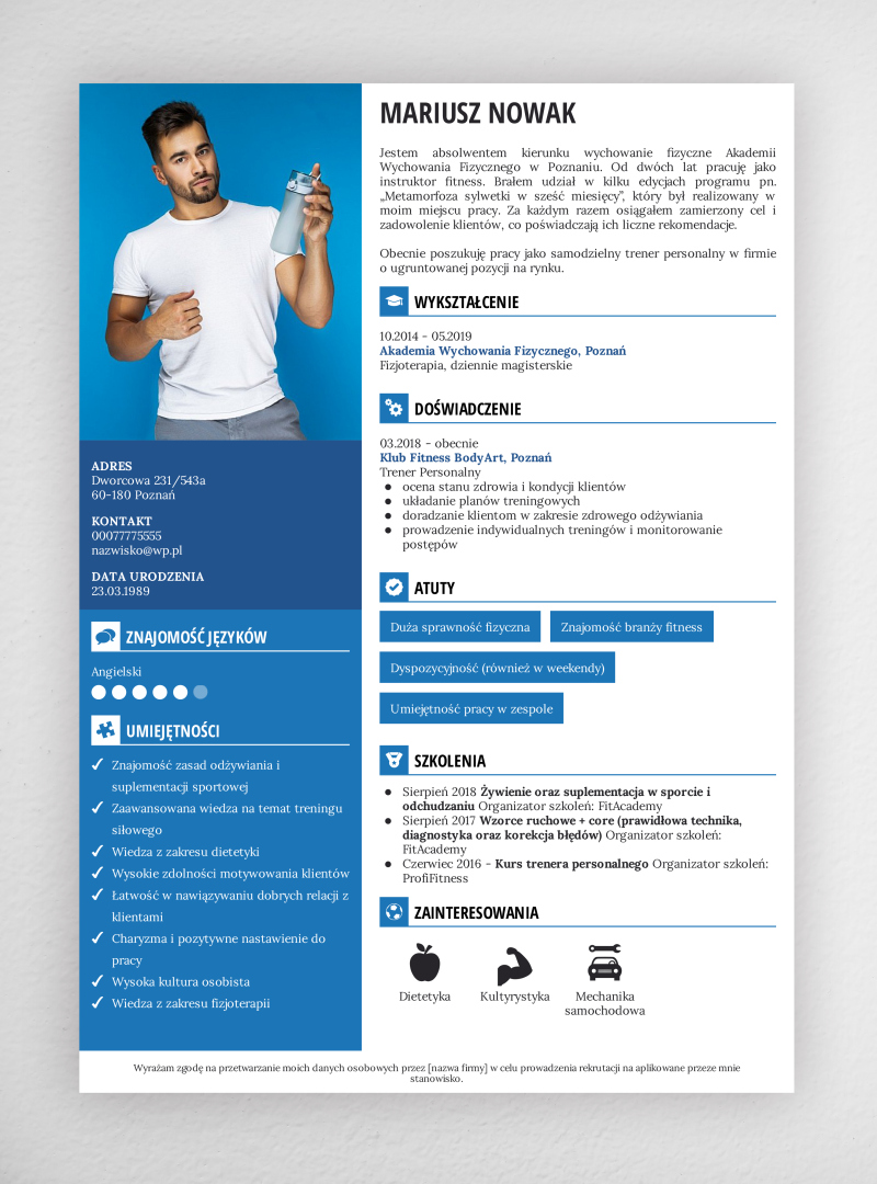 zainteresowania w cv