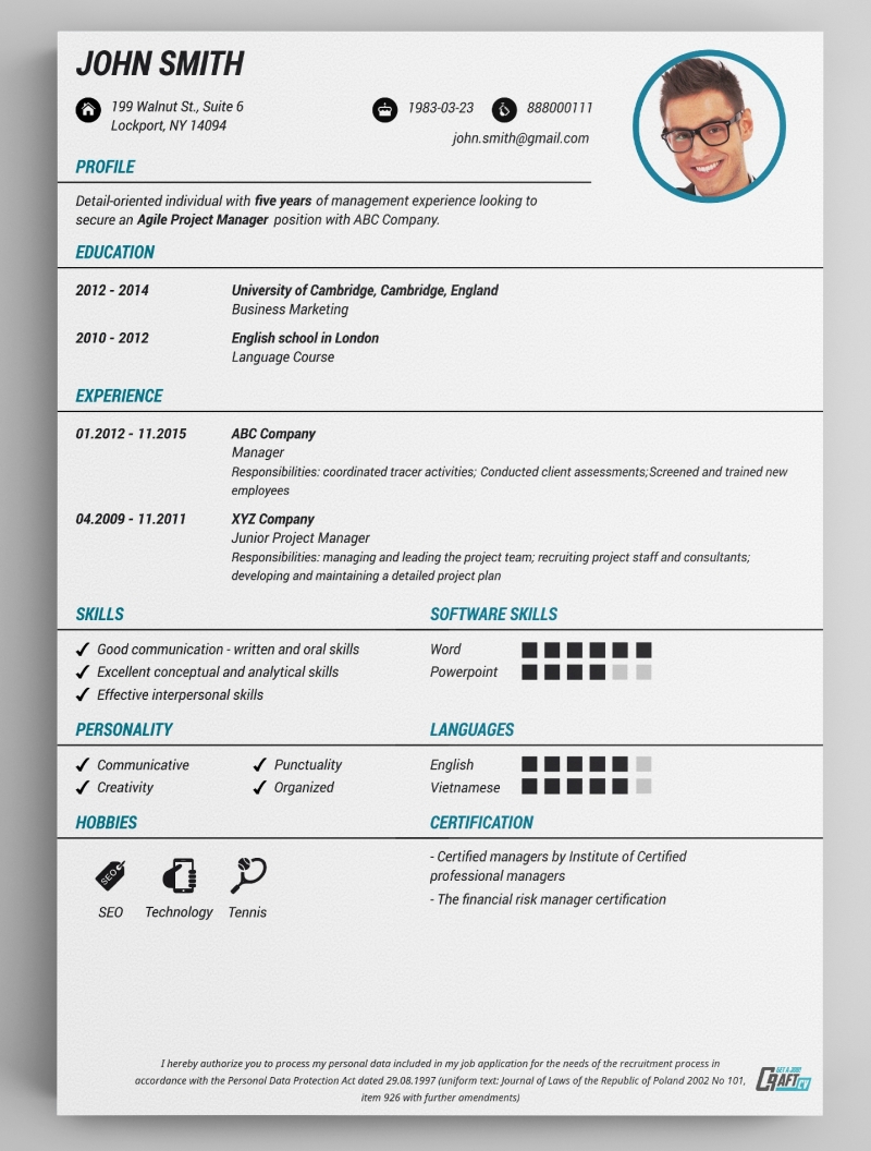 free resume template