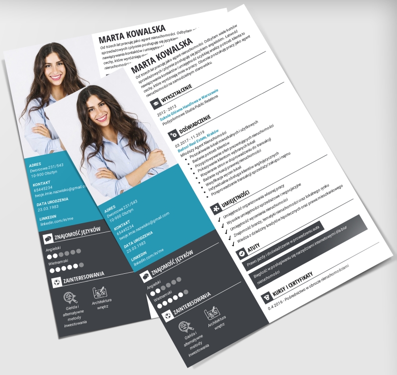 szablon curriculum vitae profesjonalny