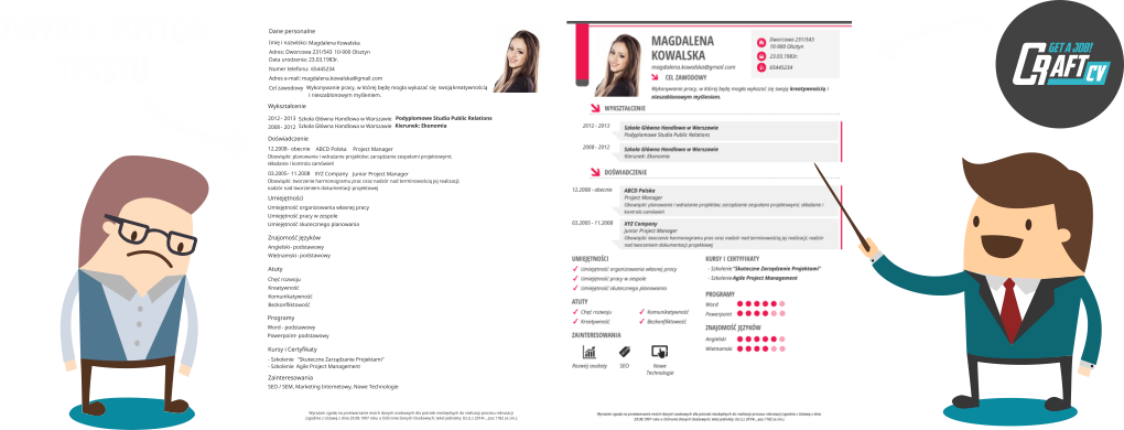 zwykły edytor tekstu vs nowoczesne cv craftcv